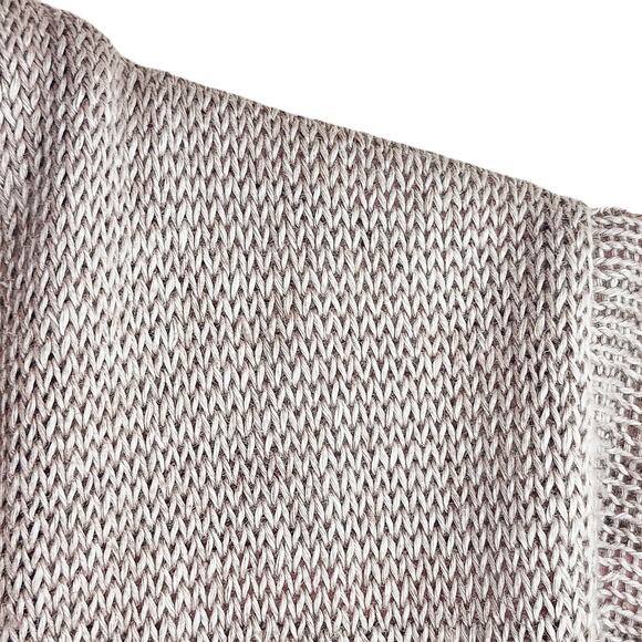 Women's Open Front Cardigan Sweater White and Warren Long Sleeve in Tan Size M - Picture 4 of 8